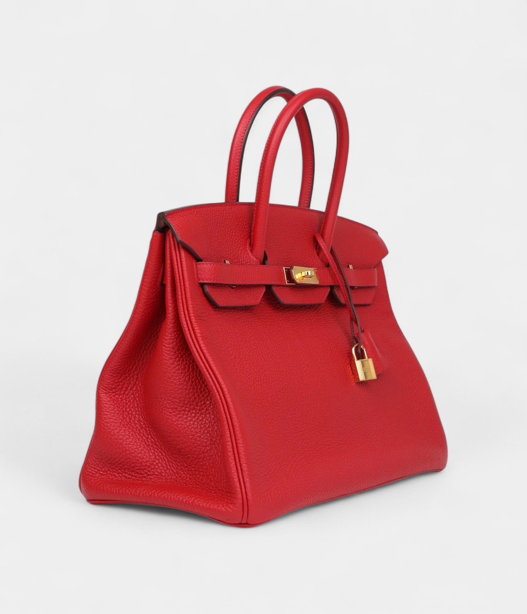 HM BK 35 Pink Rouge Casaque Togo Gold Hardware
