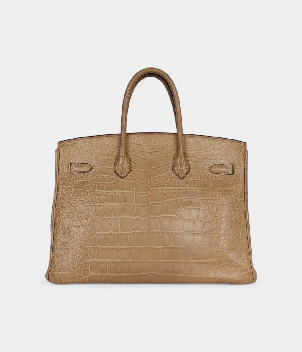 HM BK 35 Poussiere Matte Alligator Palladium Hardware