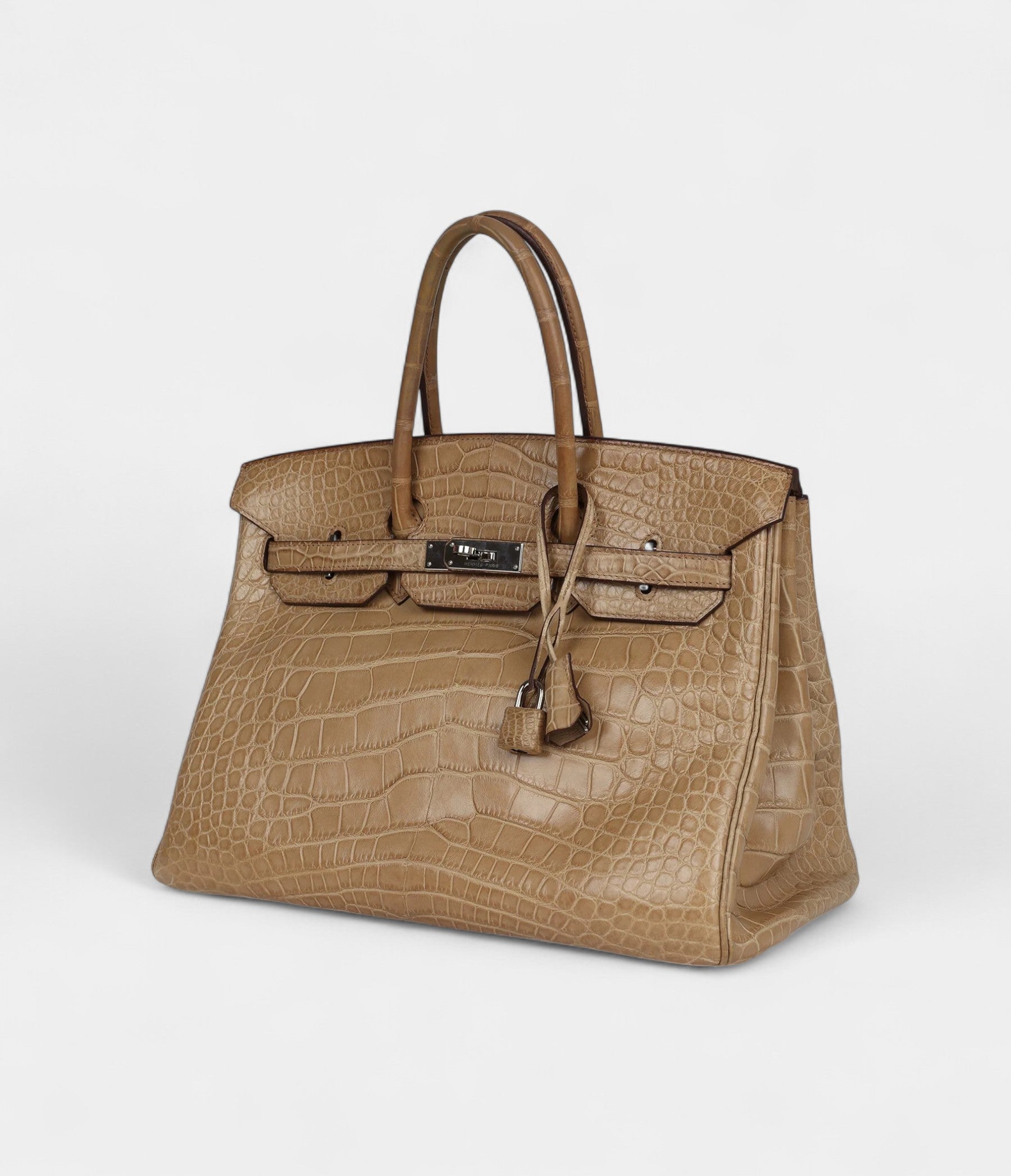 HM BK 35 Poussiere Matte Alligator Palladium Hardware