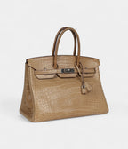 HM BK 35 Poussiere Matte Alligator Palladium Hardware