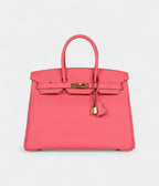 HM BK 35 Rose Lipstick Togo Gold Hardware