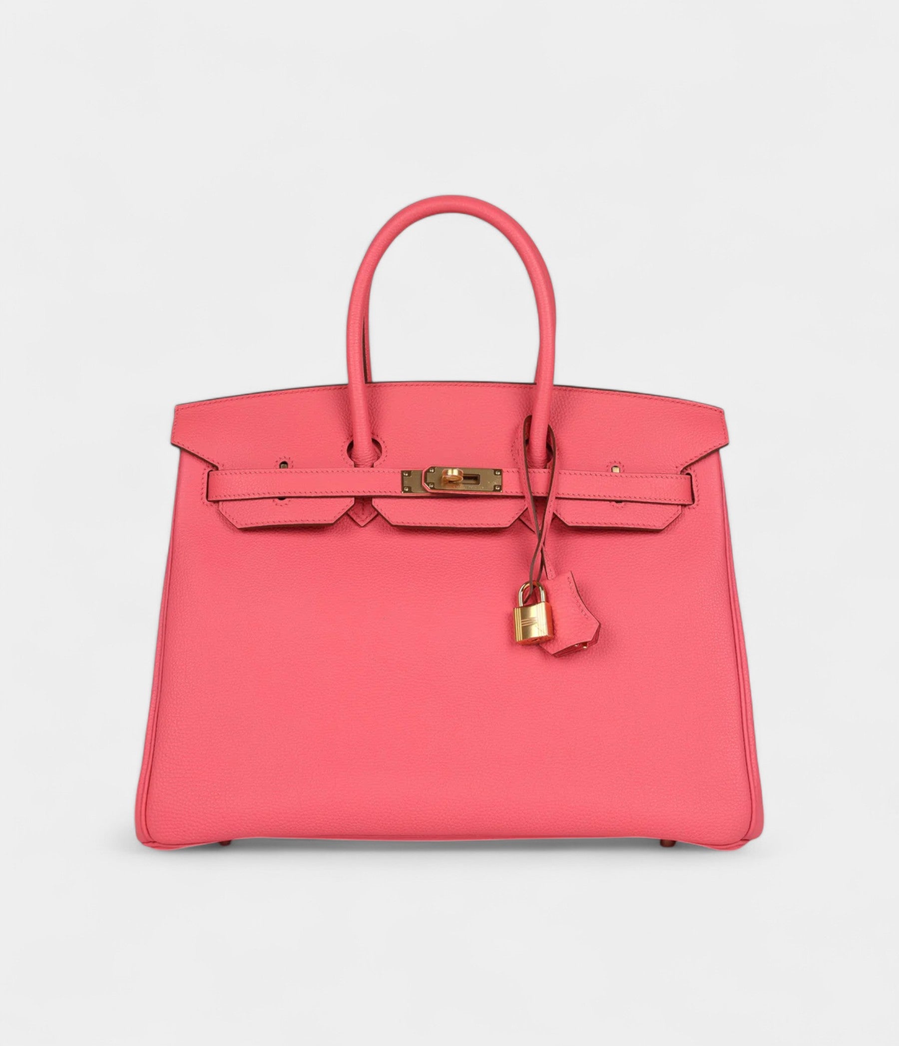 HM BK 35 Rose Lipstick Togo Gold Hardware