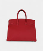 HM BK 35 Rouge Casaque Togo Gold Hardware
