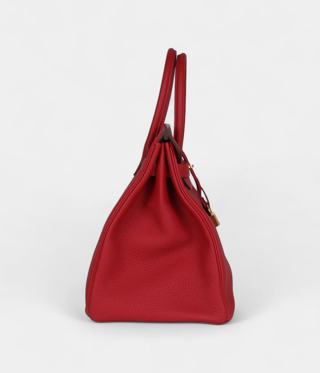 HM BK 35 Rouge Casaque Togo Gold Hardware