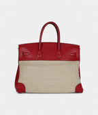 HM BK 35 Rouge Vif Buffalo and Crinoline Gold Hardware