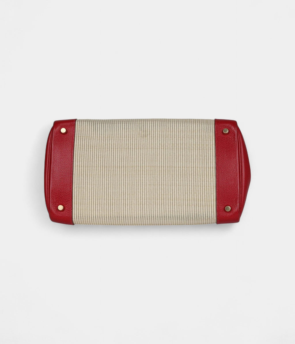 HM BK 35 Rouge Vif Buffalo and Crinoline Gold Hardware