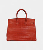 HM BK 35 Sanguine Matte Alligator Gold Hardware