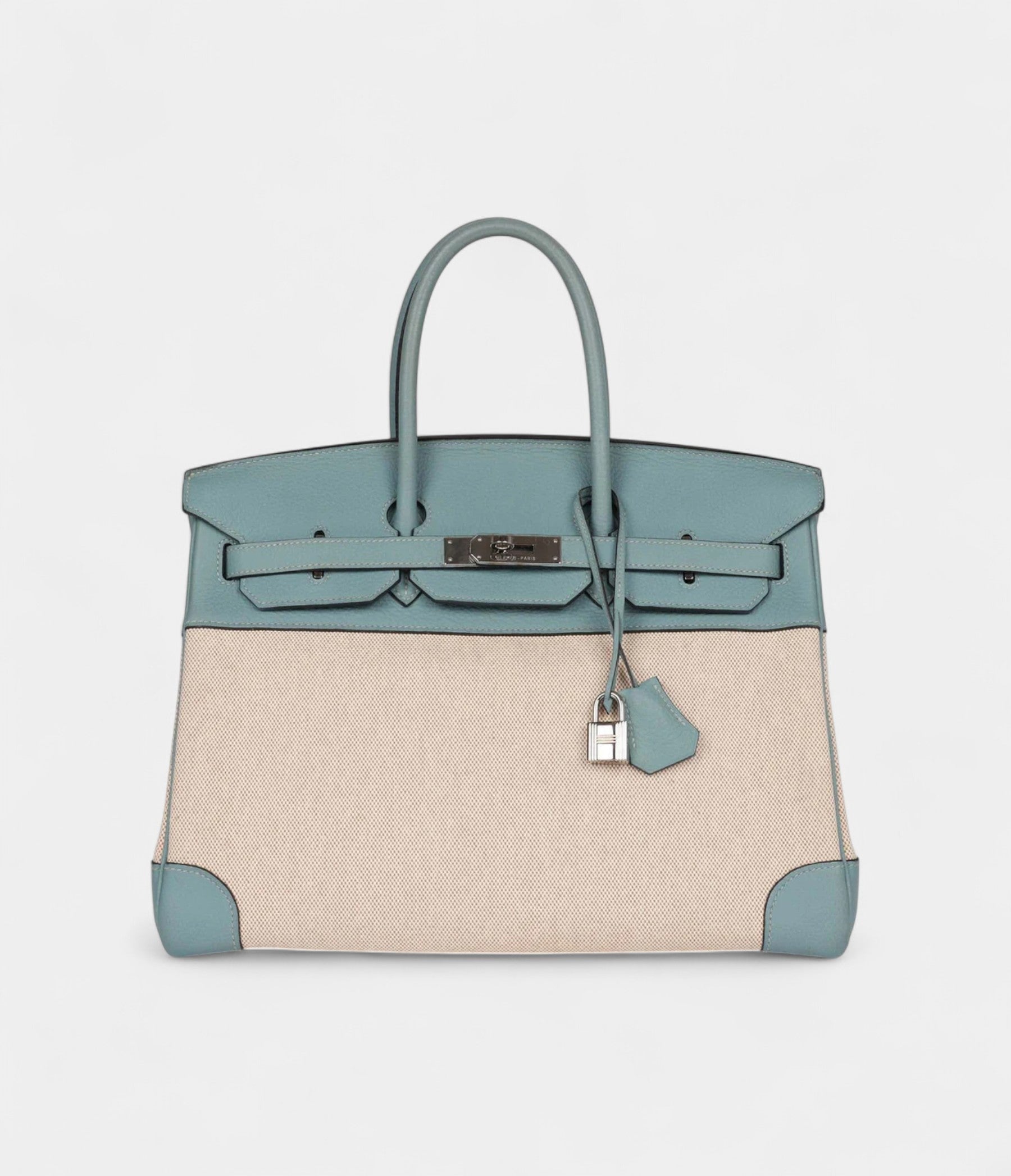 HM BK 35 Toile H and Ciel Clemence Palladium Hardware