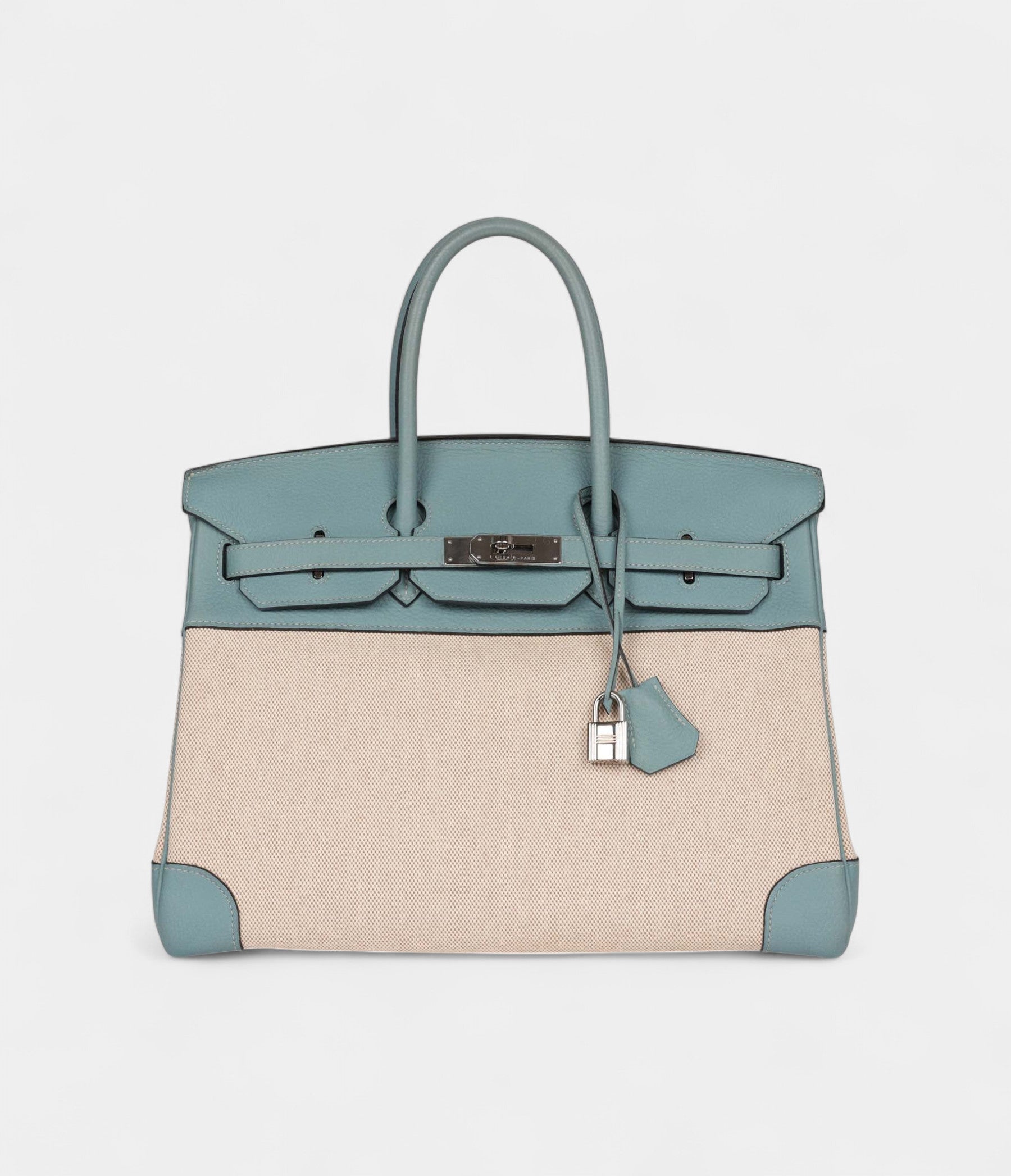 HM BK 35 Toile H and Ciel Clemence Palladium Hardware