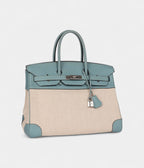 HM BK 35 Toile H and Ciel Clemence Palladium Hardware