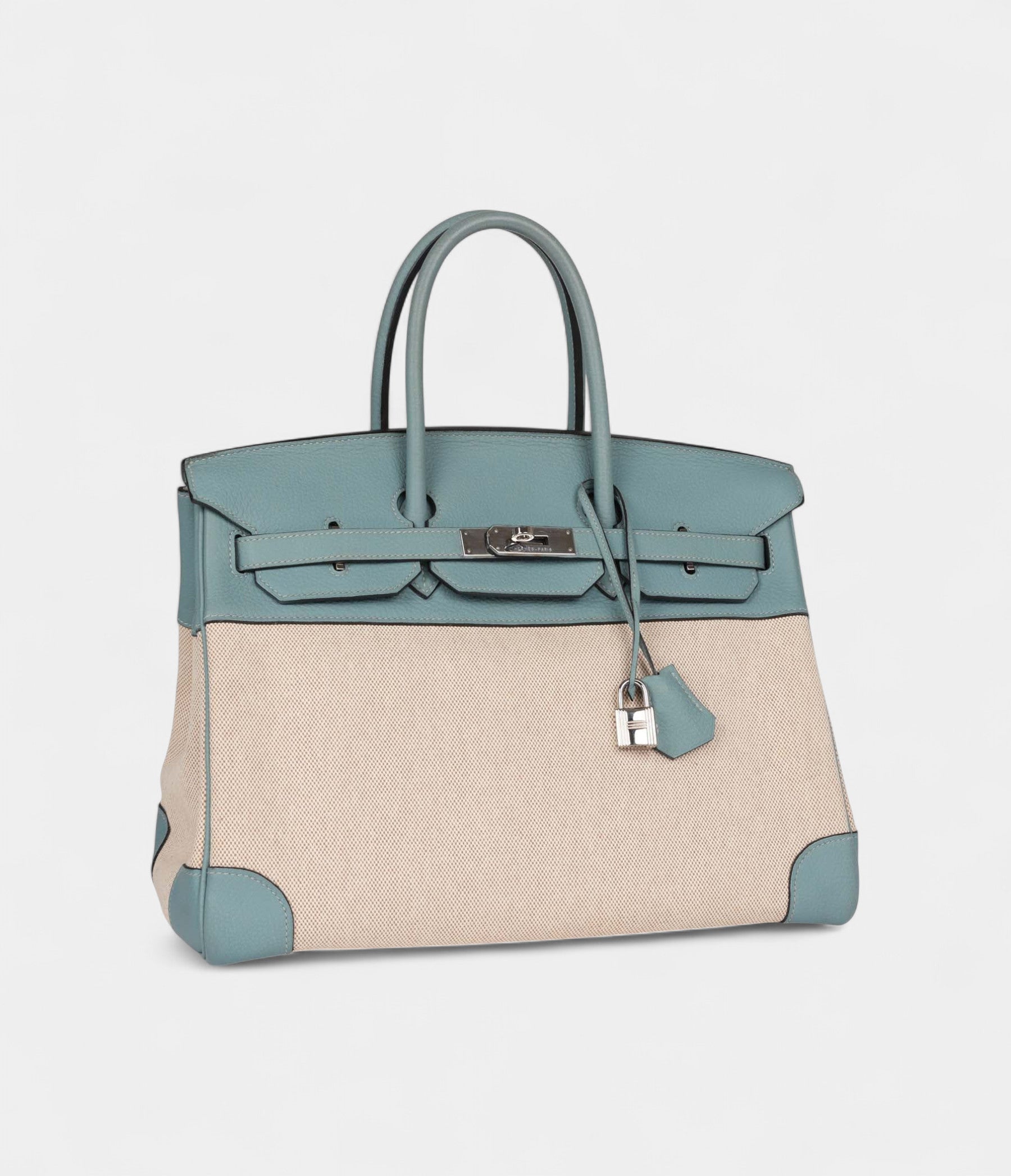 HM BK 35 Toile H and Ciel Clemence Palladium Hardware