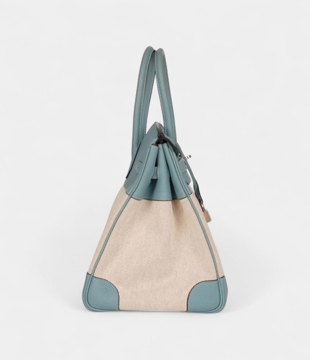 HM BK 35 Toile H and Ciel Clemence Palladium Hardware