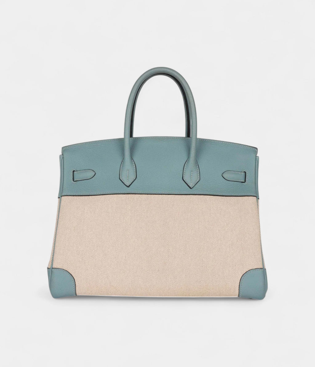 HM BK 35 Toile H and Ciel Clemence Palladium Hardware
