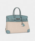 HM BK 35 Toile H and Ciel Clemence Palladium Hardware