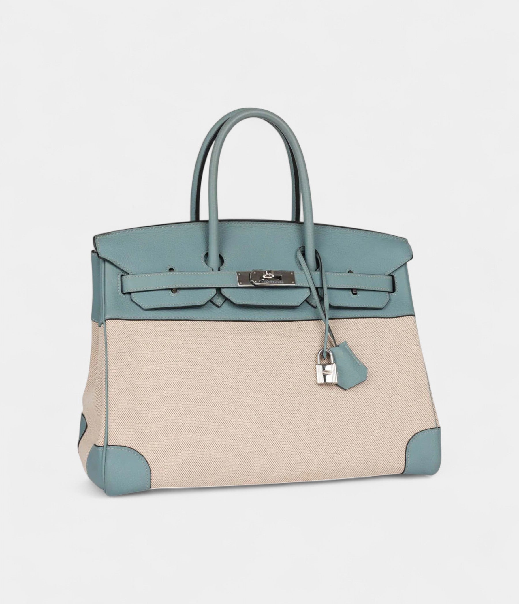 HM BK 35 Toile H and Ciel Clemence Palladium Hardware