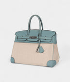 HM BK 35 Toile H and Ciel Clemence Palladium Hardware
