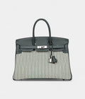 HM BK 35 Toile Riga and Vert Anglais Swift Palladium Hardware