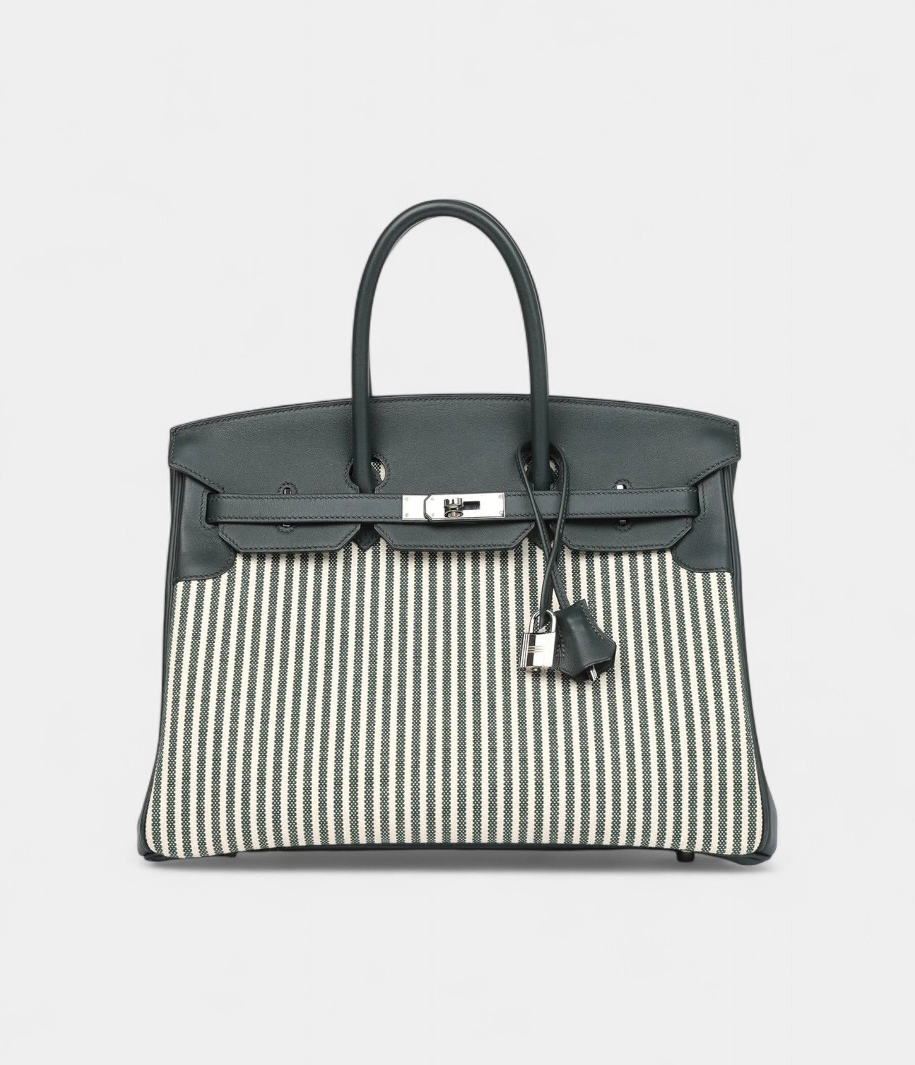 HM BK 35 Toile Riga and Vert Anglais Swift Palladium Hardware