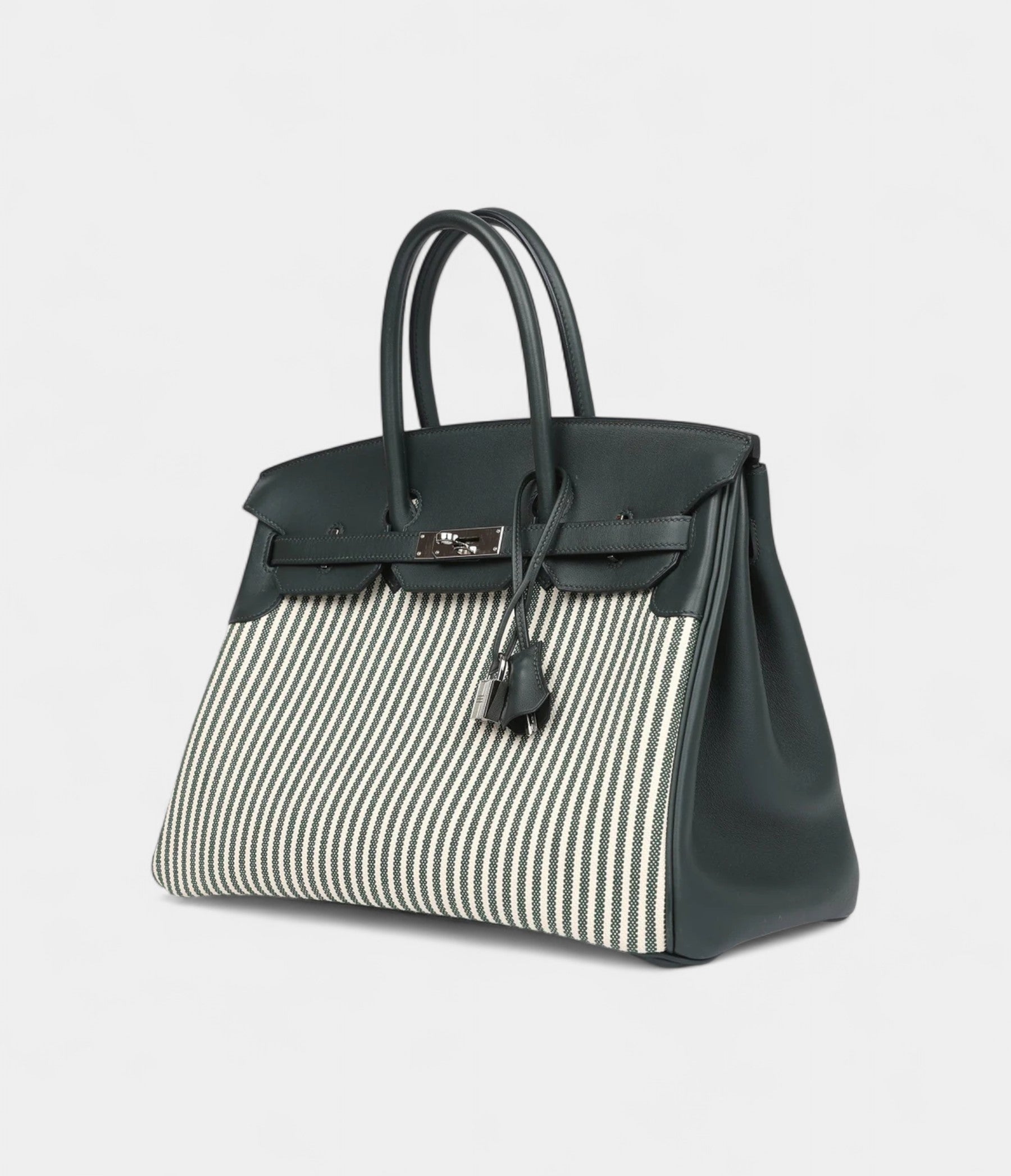 HM BK 35 Toile Riga and Vert Anglais Swift Palladium Hardware
