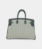 HM BK 35 Toile Riga and Vert Anglais Swift Palladium Hardware