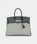 HM BK 35 Toile Riga and Vert Anglais Swift Palladium Hardware