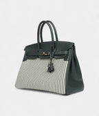 HM BK 35 Toile Riga and Vert Anglais Swift Palladium Hardware