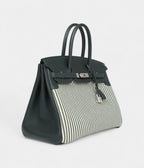 HM BK 35 Toile Riga and Vert Anglais Swift Palladium Hardware