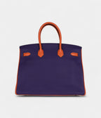 HM BK 35 Tricolor Bleu Hydra, Ultraviolet and Orange Togo Palladium Hardware