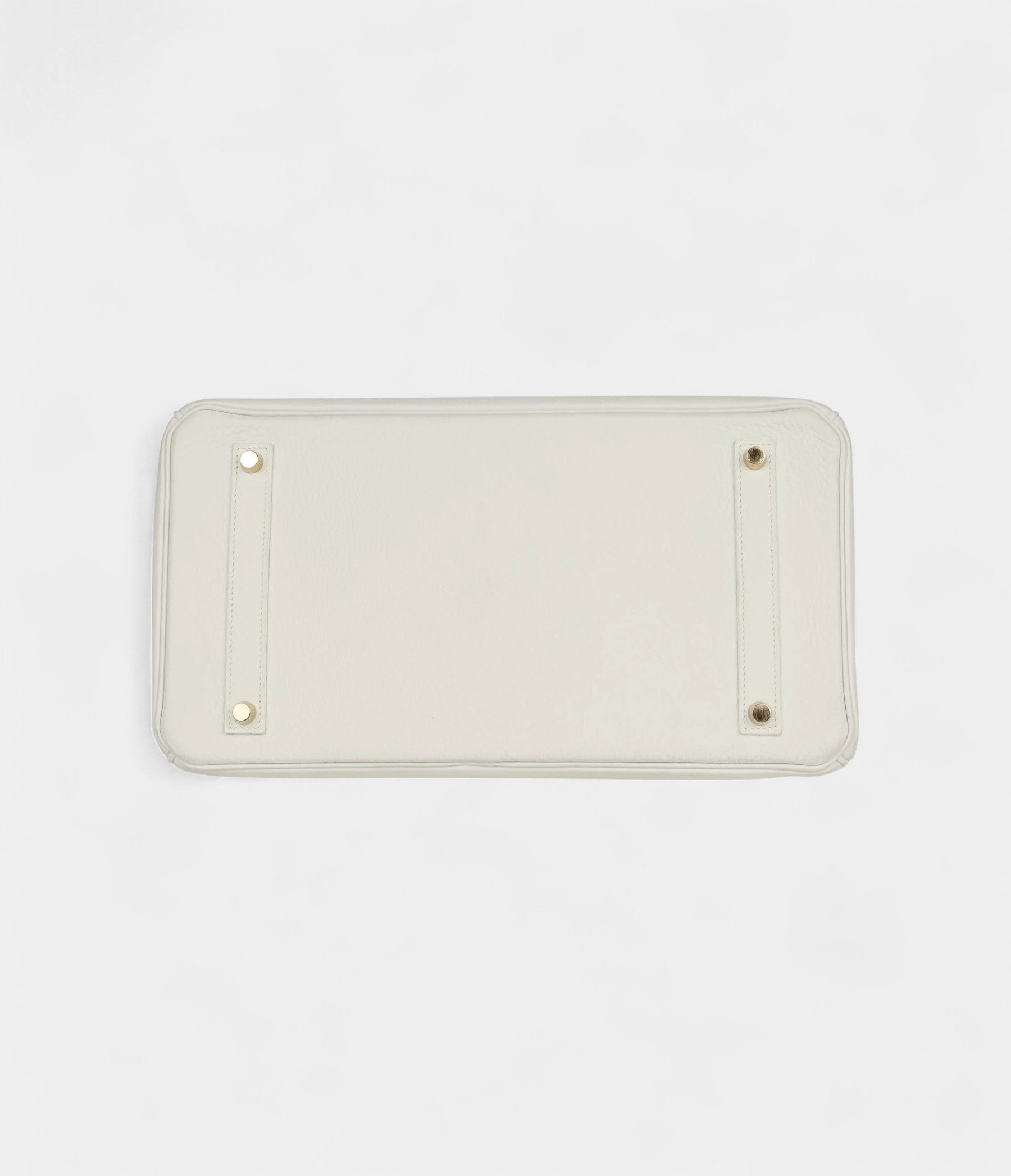 HM BK 35 White Leather Clemence Hardware