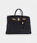 HM BK 40 Black Togo Gold Hardware