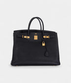 HM BK 40 Black Togo Gold Hardware