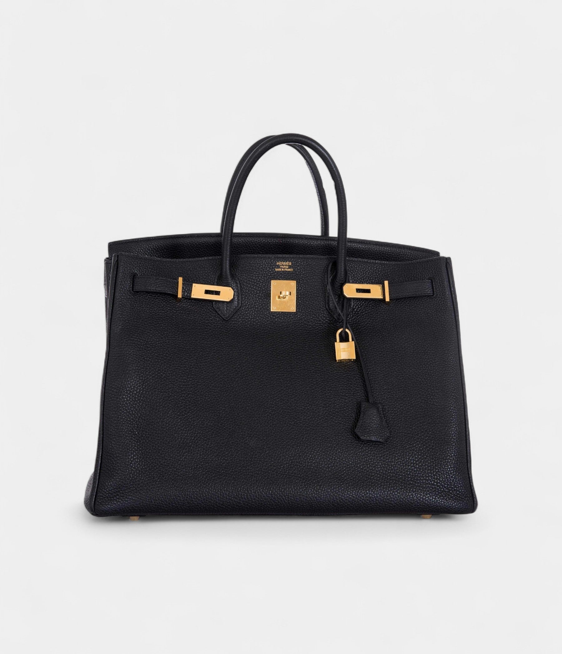 HM BK 40 Black Togo Gold Hardware