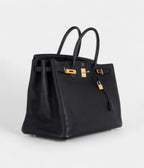 HM BK 40 Black Togo Gold Hardware