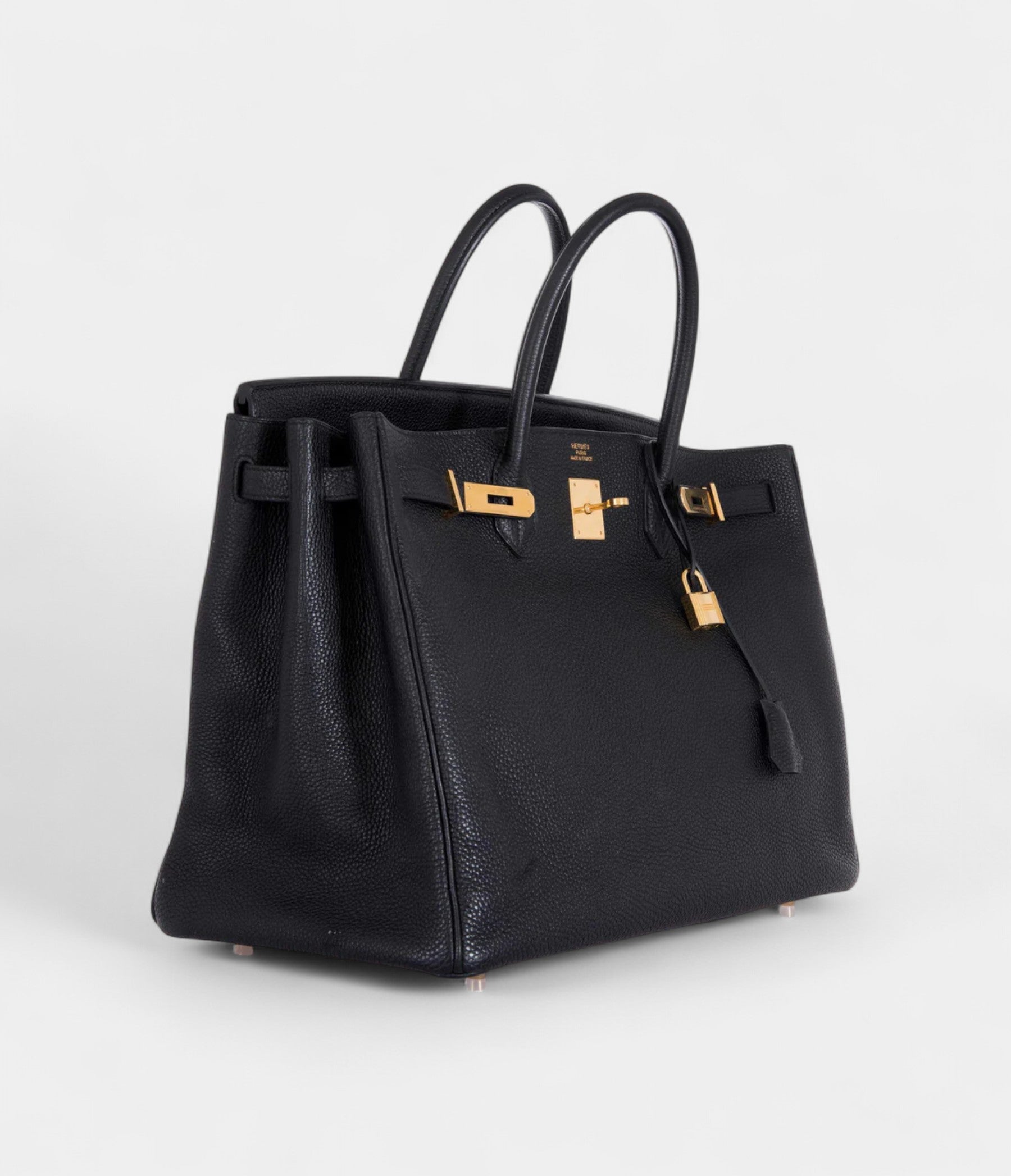 HM BK 40 Black Togo Gold Hardware