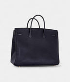 HM BK 40 Black With Bleu Electric Interior Togo Gold Hardware