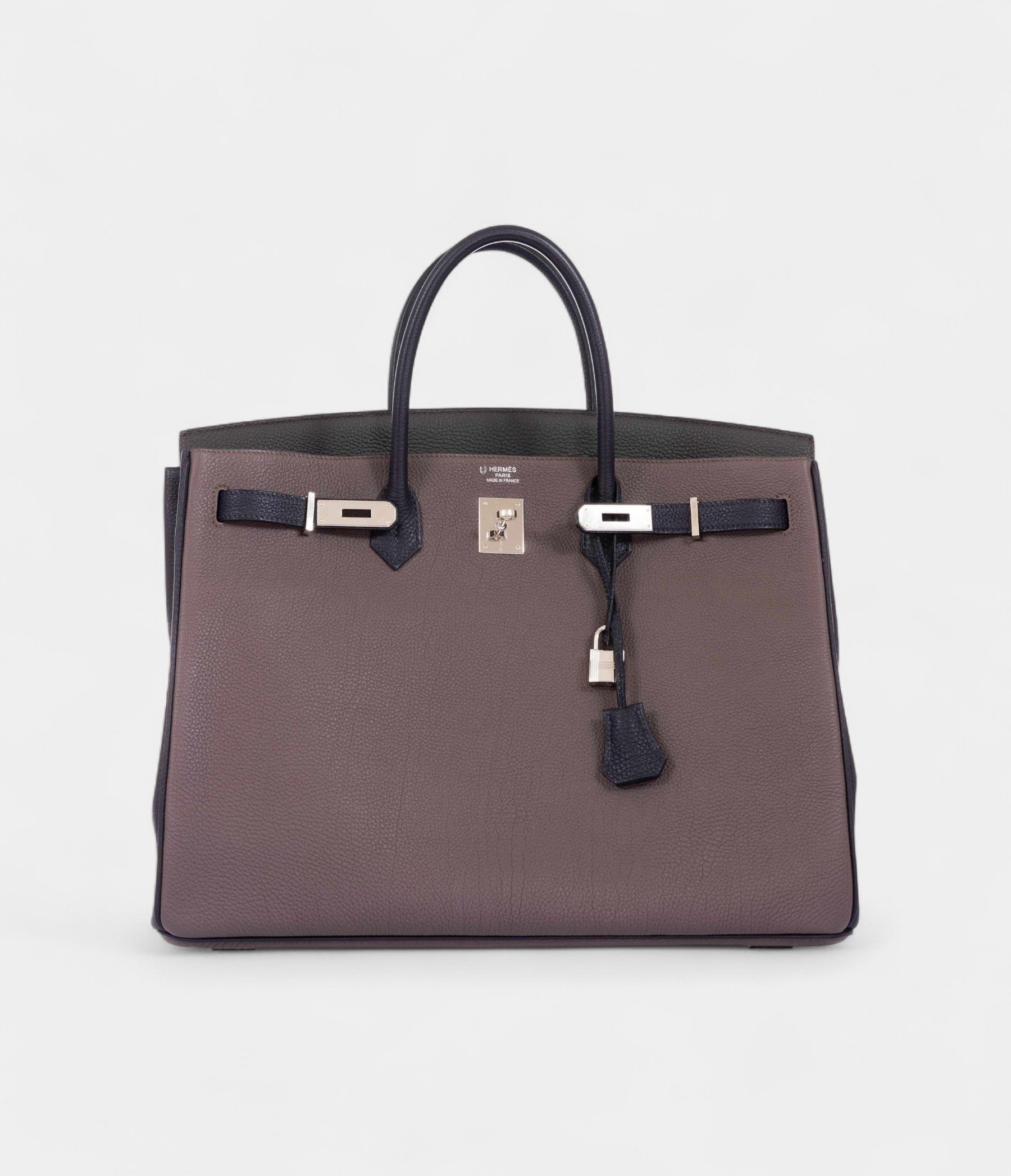 HM BK 40 Etain Vert Fonce And Black Togo Palladium Hardware