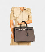 HM BK 40 Etain Vert Fonce And Black Togo Palladium Hardware