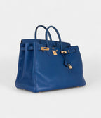 HM BK 40 French Blue Fjord Gold Hardware