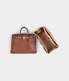 HM BK 40 Noisette Chevre Leather Beige Ostrich Palladium Hardware