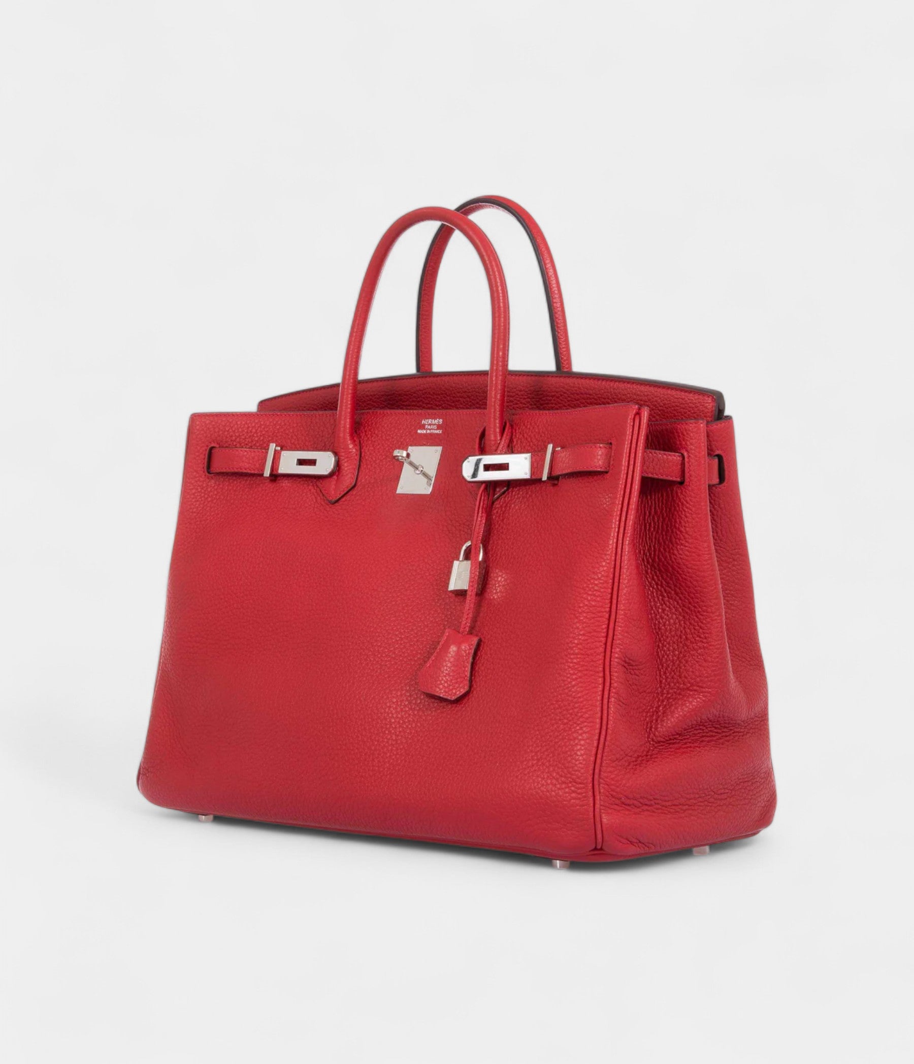 HM BK 40 Rouge Vif Togo Palladium Hardware
