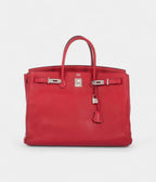 HM BK 40 Rouge Vif Togo Palladium Hardware
