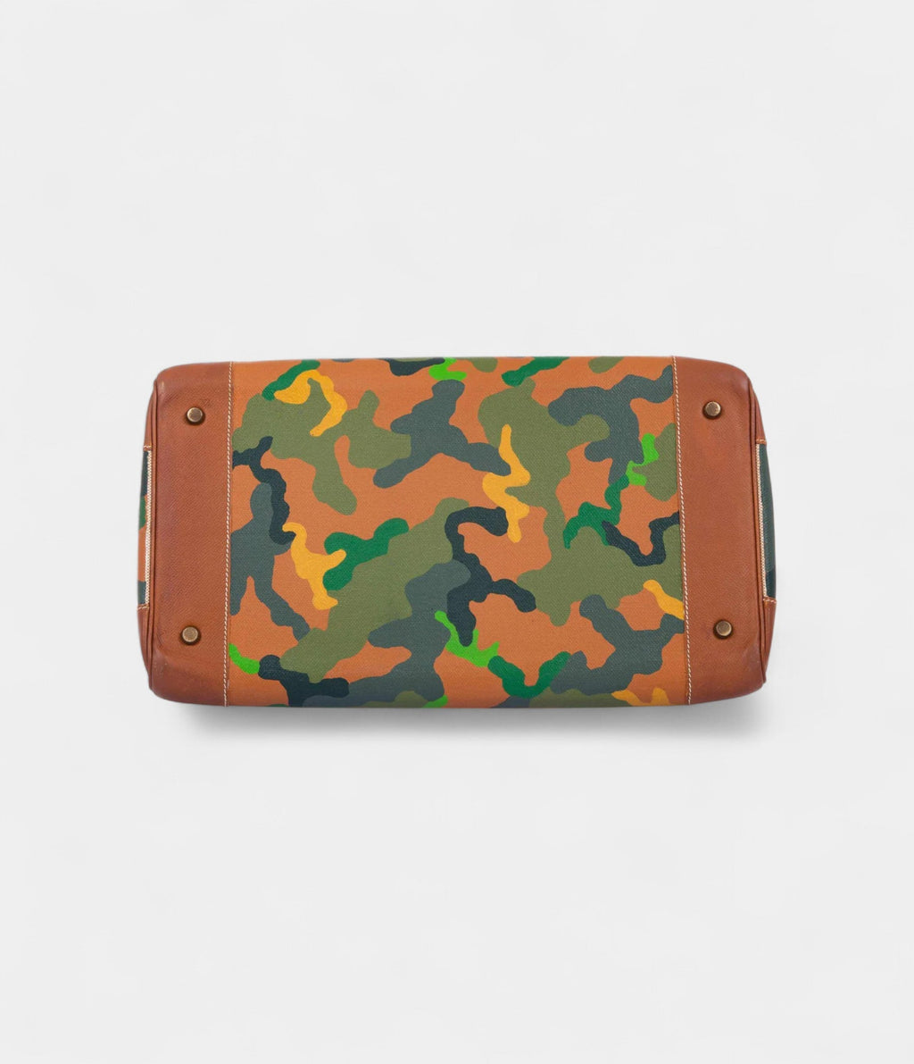 HM BK 40 Toile Epsom Camouflage Gold Hardware