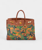HM BK 40 Toile Epsom Camouflage Gold Hardware