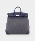 Hermes BK 40 Wool Tote Grey Bag