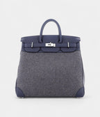 Hermes BK 40 Wool Tote Grey Bag