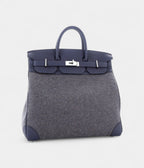 Hermes BK 40 Wool Tote Grey Bag