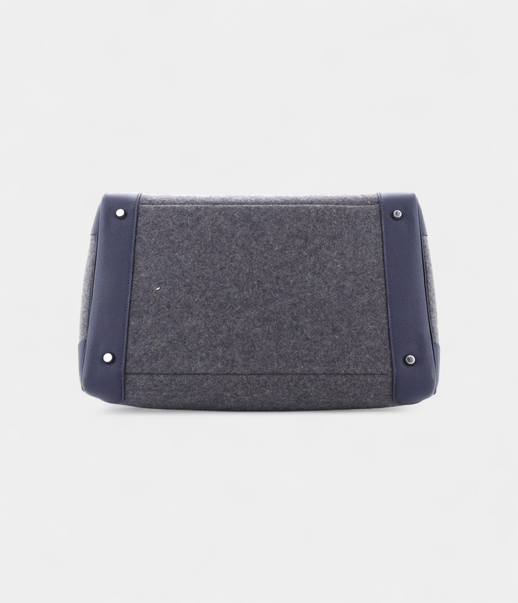 Hermes BK 40 Wool Tote Grey Bag