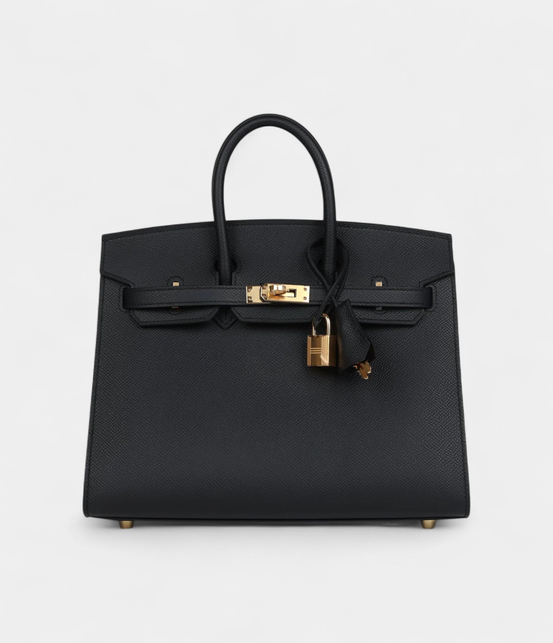 HM BK Sellier 25 Black Epsom Gold Hardware