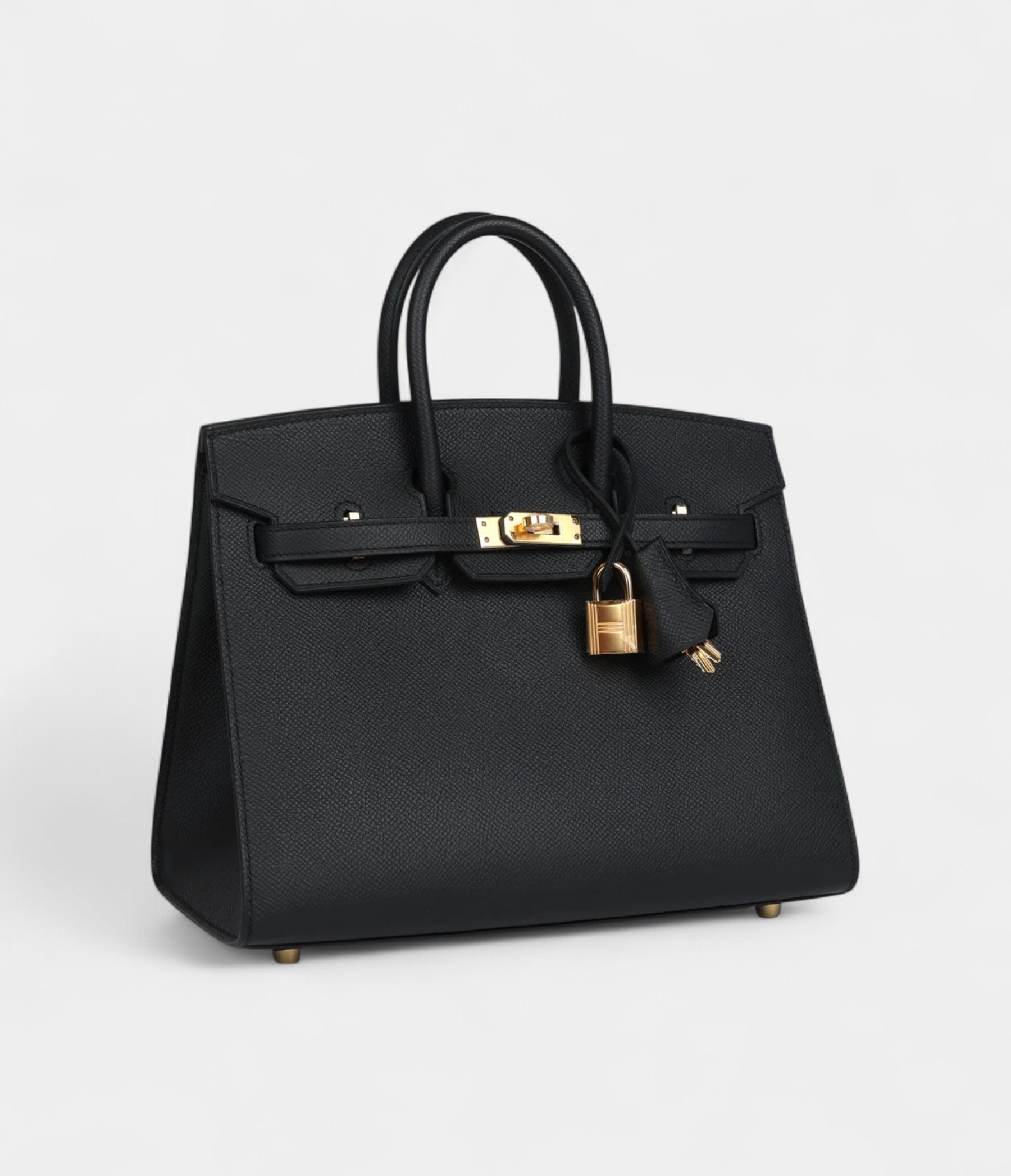 HM BK Sellier 25 Black Epsom Gold Hardware