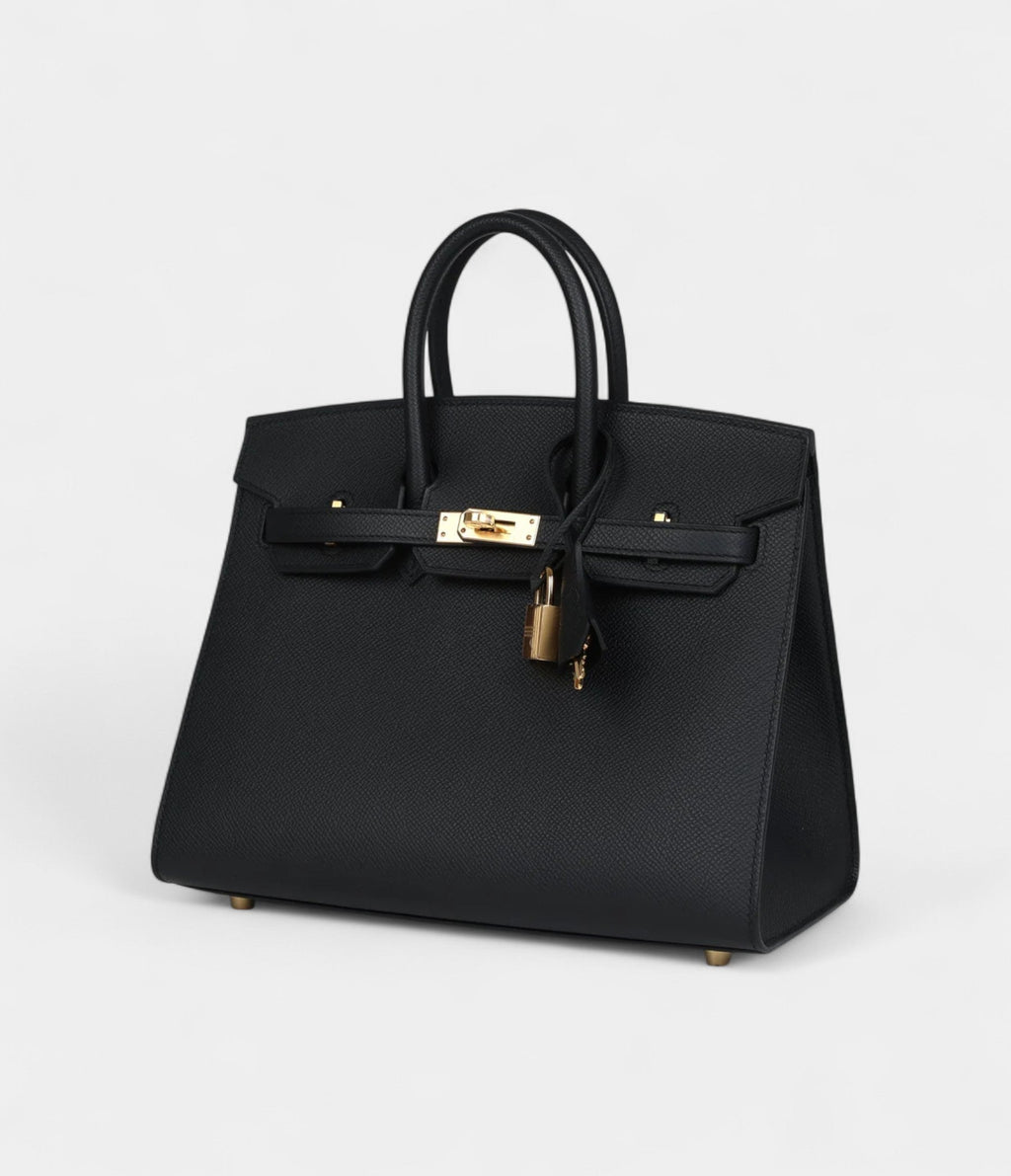 HM BK Sellier 25 Black Epsom Gold Hardware